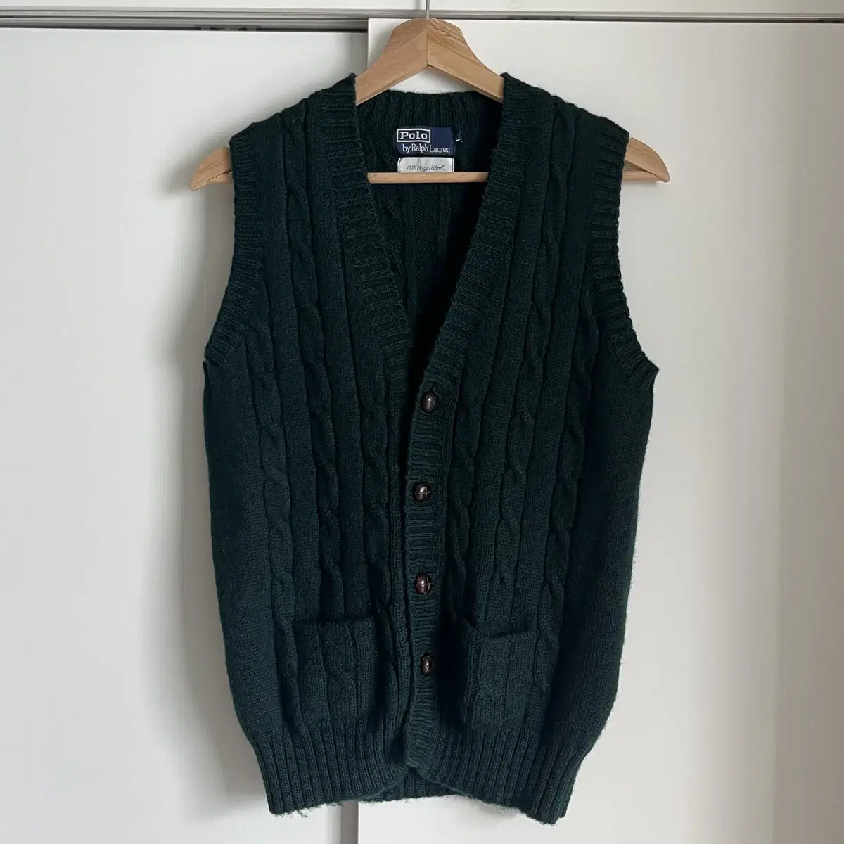 POLO RALPH LAUREN 90's vingin wool vest