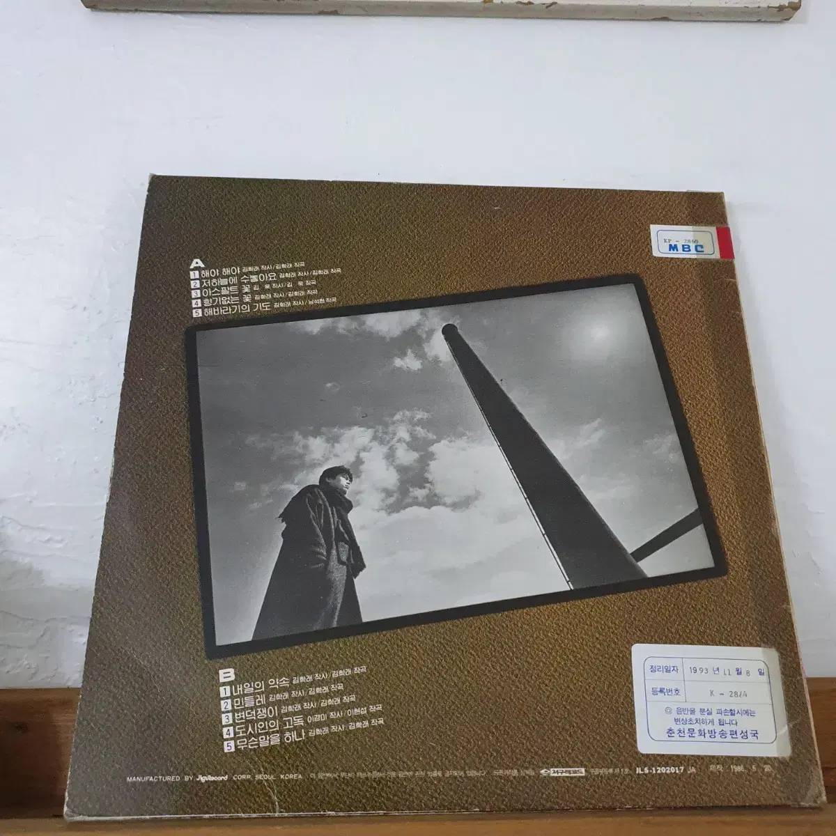 김학래 2집  LP  1986  해야해야    프로모션 비매