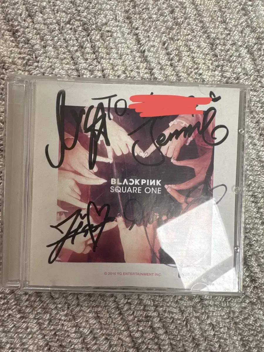 Black Pink Square One CD Signature