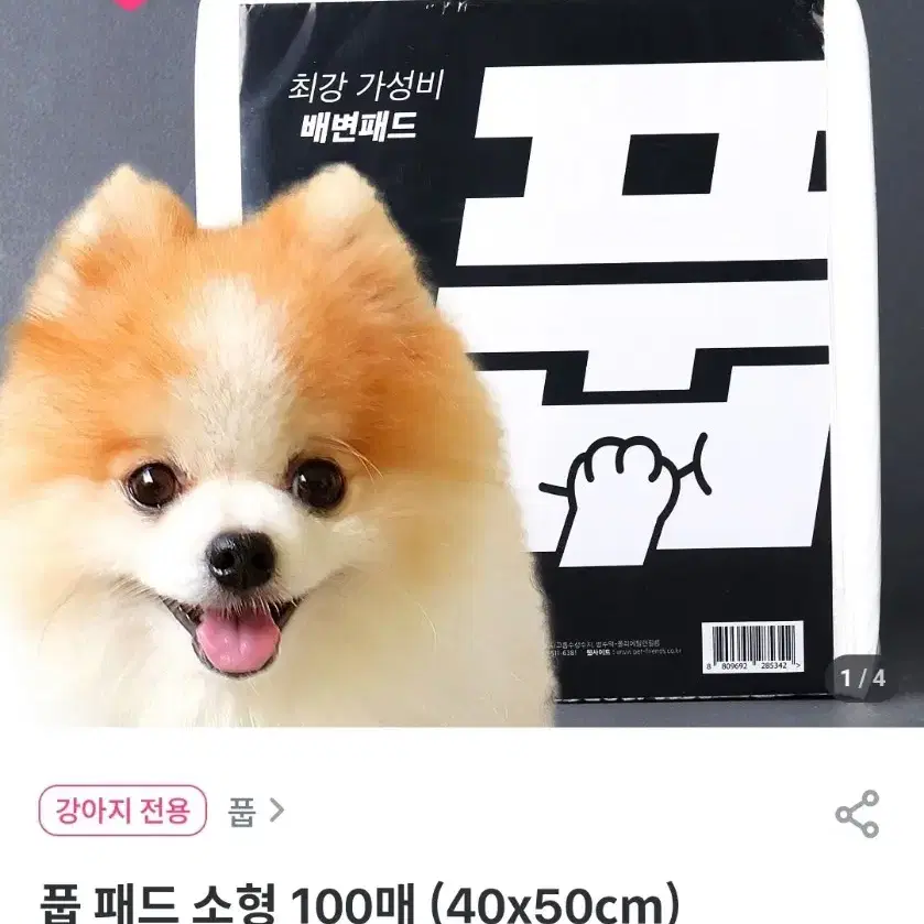 강아지 배변패드 소형 100매