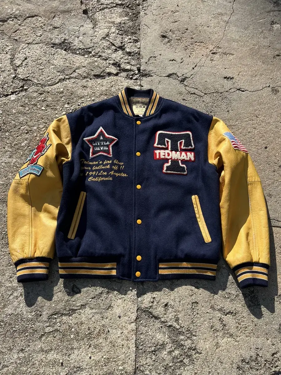 TEDCOMPANY WOOL VARSITY 테드컴퍼니 테드만 바시티자켓