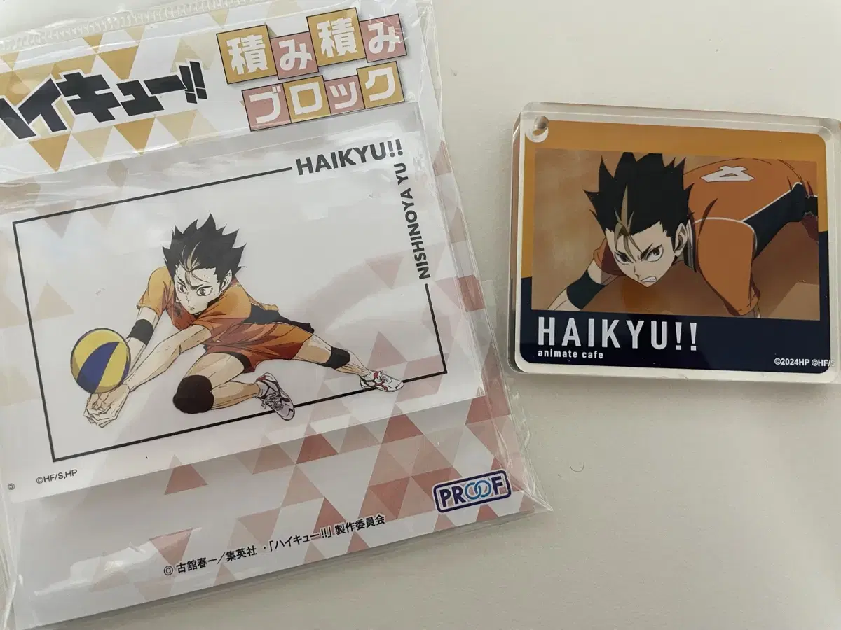 [bulk] haikyuu Nishinoya u acrylic Block Block Korota unsealed