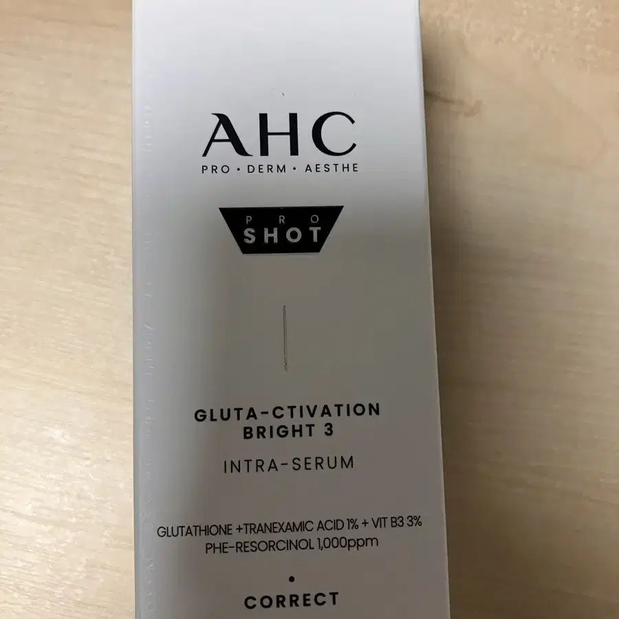 (새상품)AHC 미백기미세럼 프로샷 글루타 인트라세럼 40ml