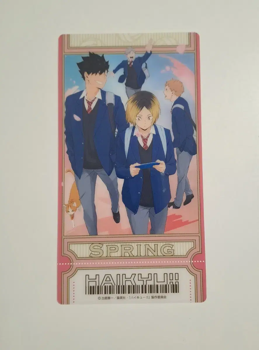 Haikyuu Ticket-style Clear Card