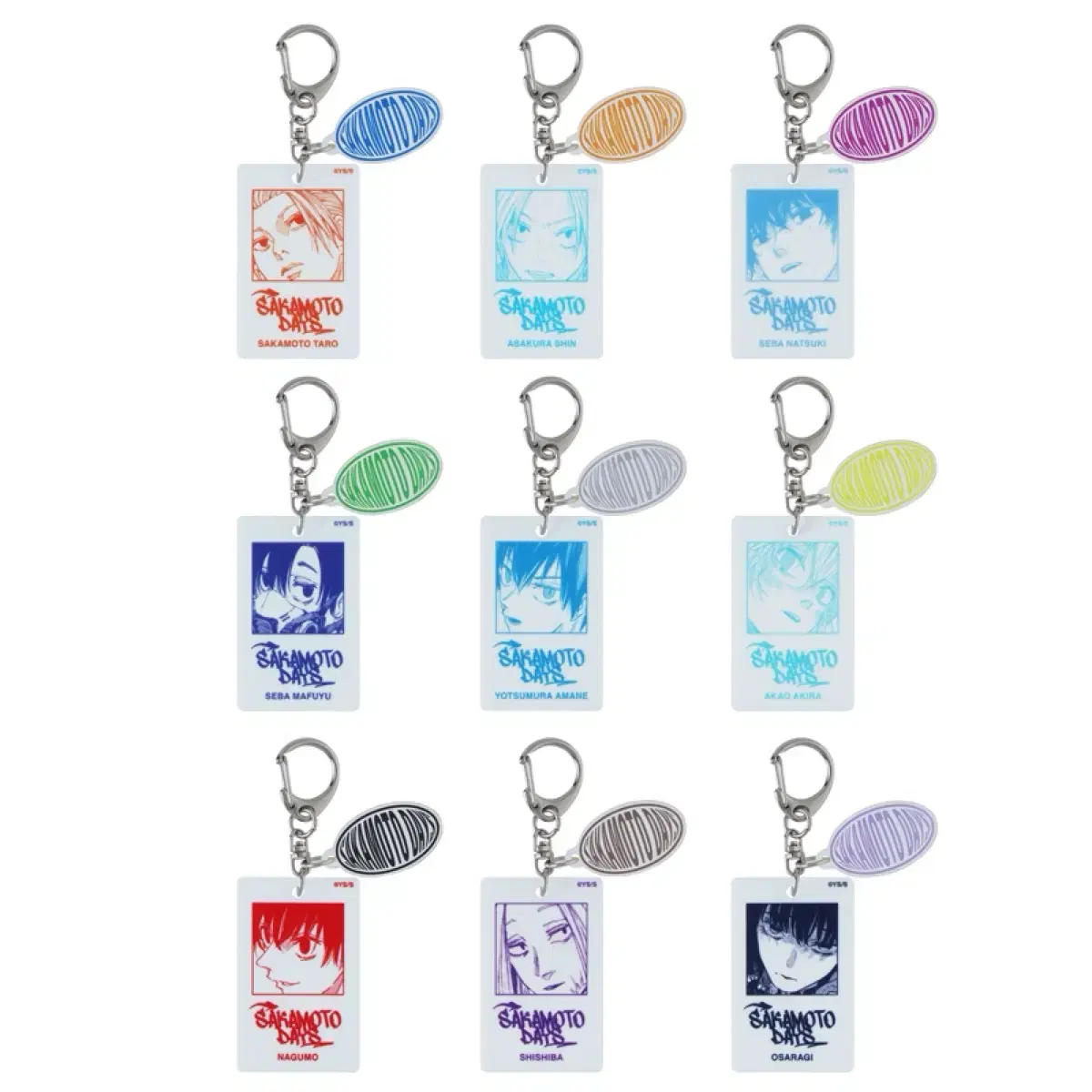 SakamotoDays Sakaday One Piece White acrylic keyring Tool Nagumo