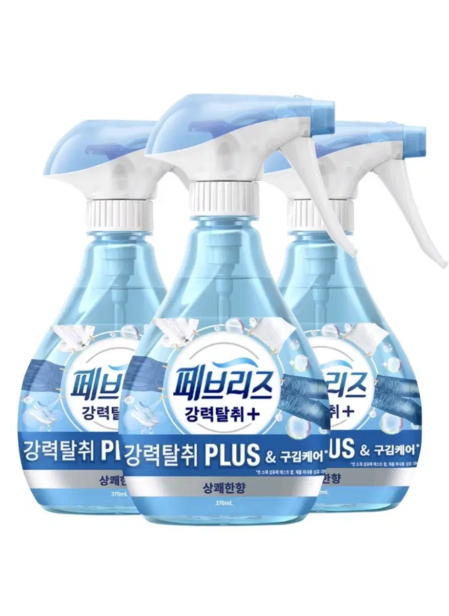 페브리즈 강력탈취 플러스 상쾌한향 370ml 3개 섬유탈취제