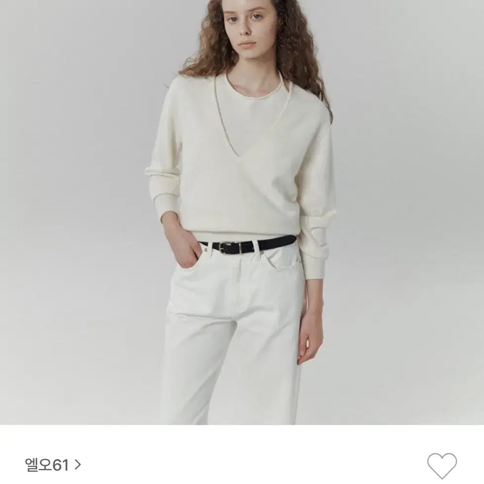 LO61  Ari Layered Knit  (Ivory)