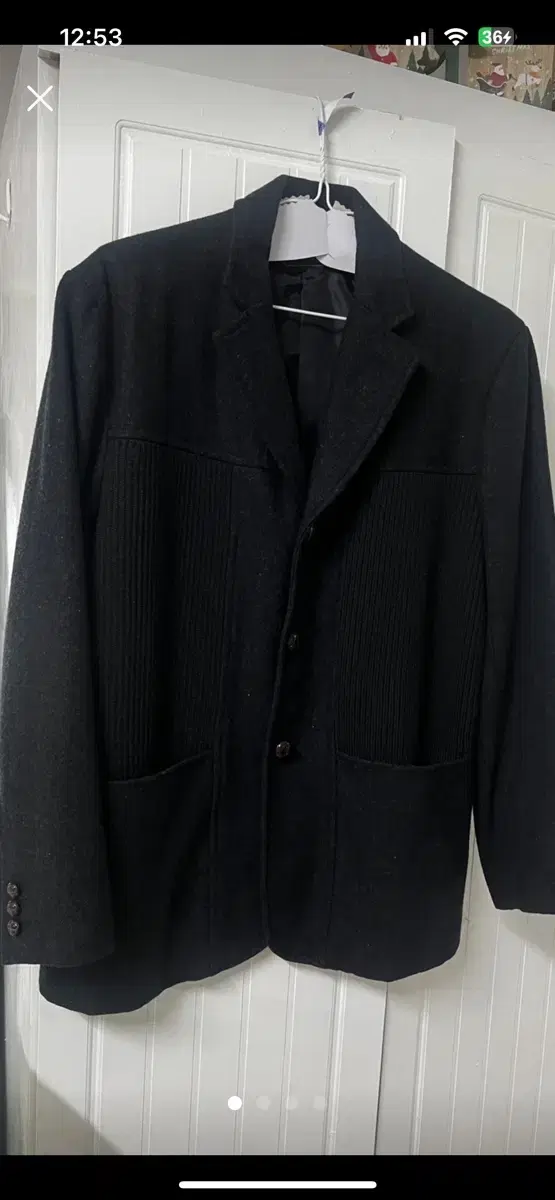 Japanese imported wool knit jacket coat L Dry finished