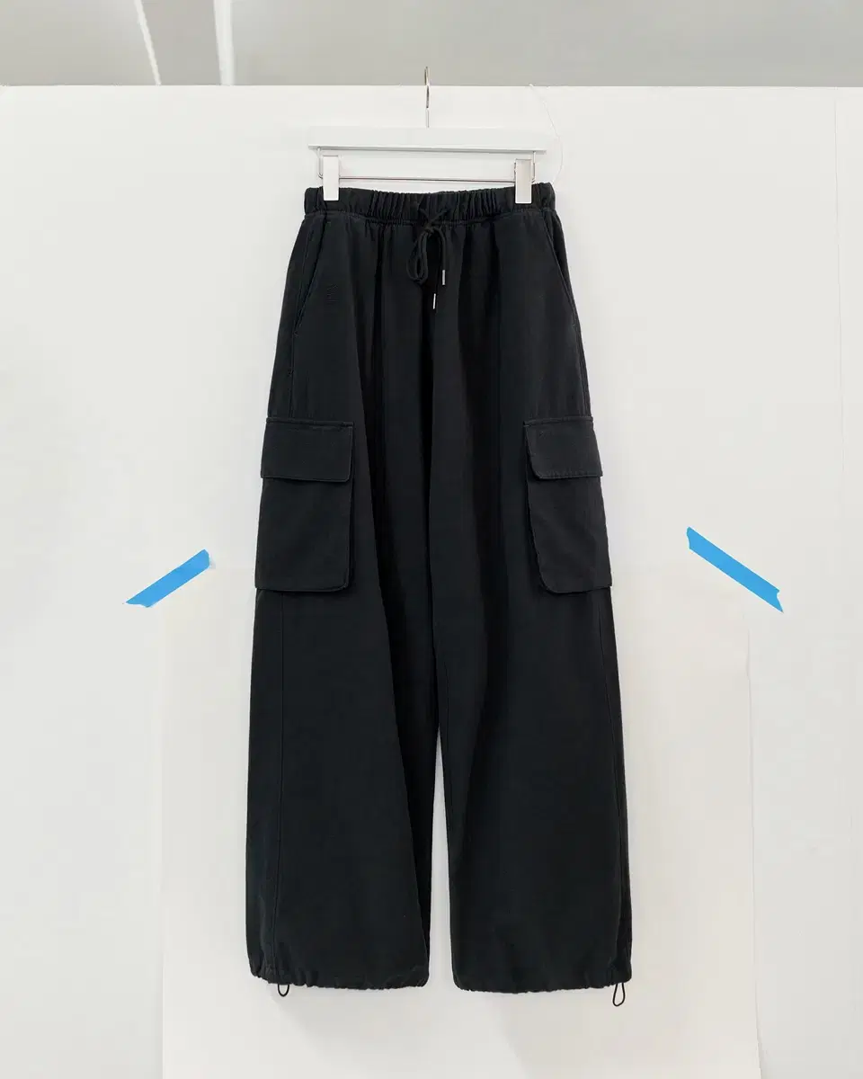 [2] Polyester Human Index Cargo Pants Black 24SS