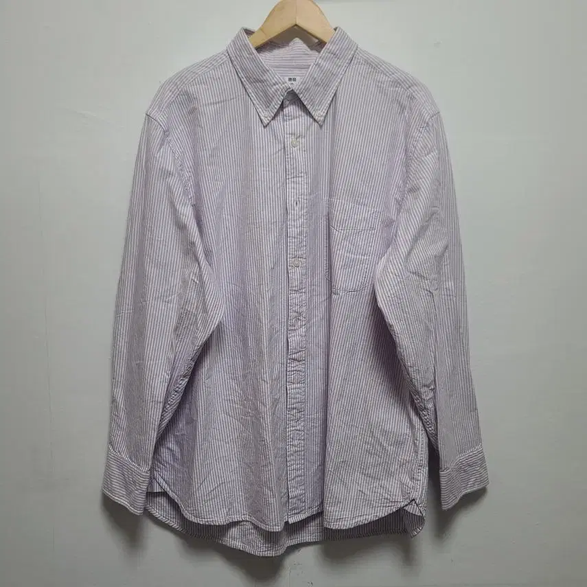 [uniqlo] Men's button-down shirtNavy 3XL