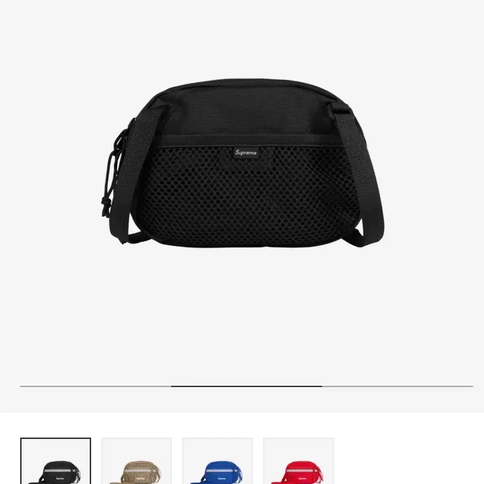 (새상품)Supreme Mini Side Bag Black - 24FW