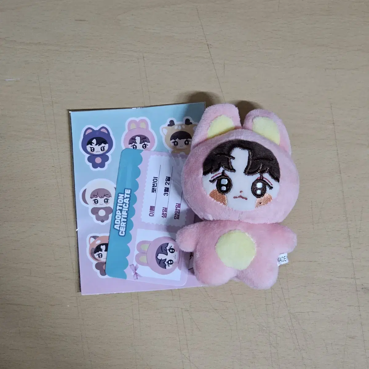 riize wonbin pobin yi doll full set of adoption certificate wts(babyrise)