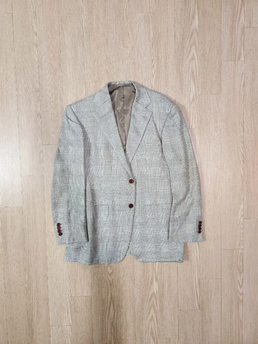 ATELIER MADE Real Buttoned Glen Check Blazer