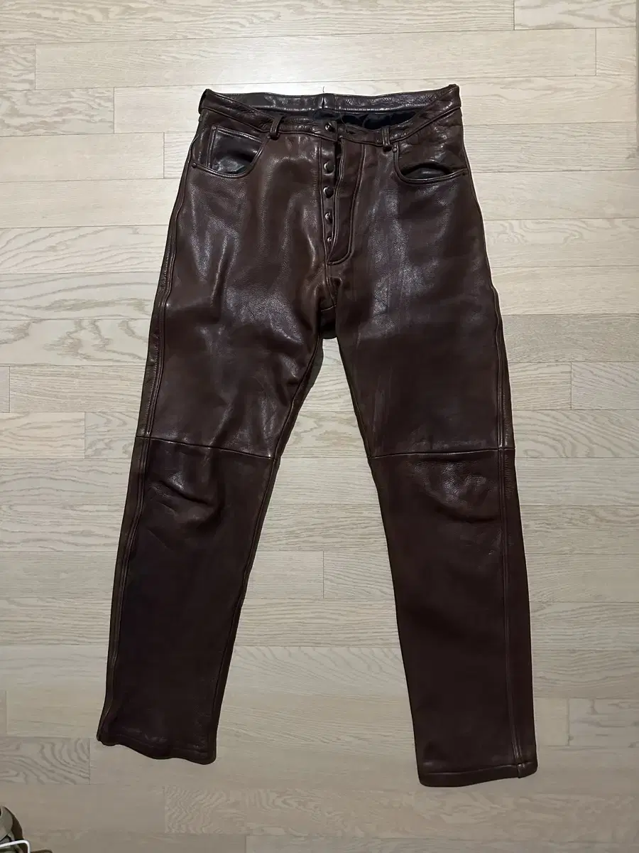 Emporio armani lamb leather pants size M