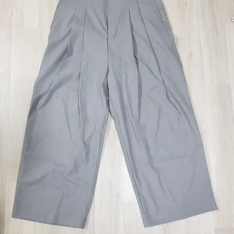 오파츠 ooparts -wide leg long pants l.grey