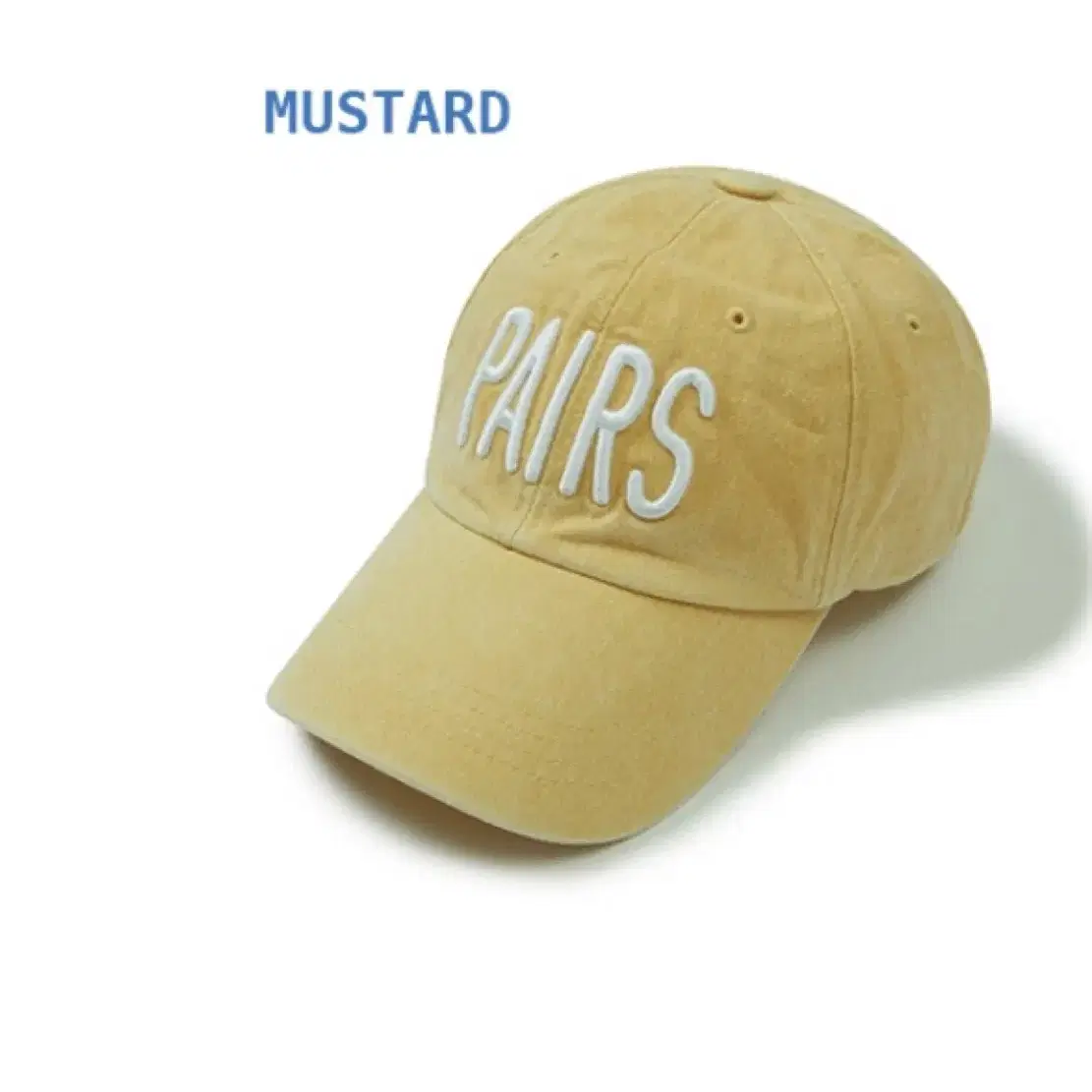 Pairs logo cap 페얼스 로고 캡 머스타드