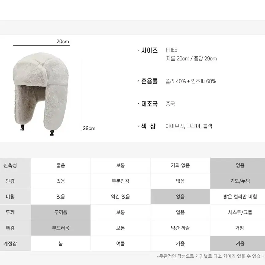 귀여운 귀달이 퍼 모자 방한모자 따뜻한 럭셔리 디자인