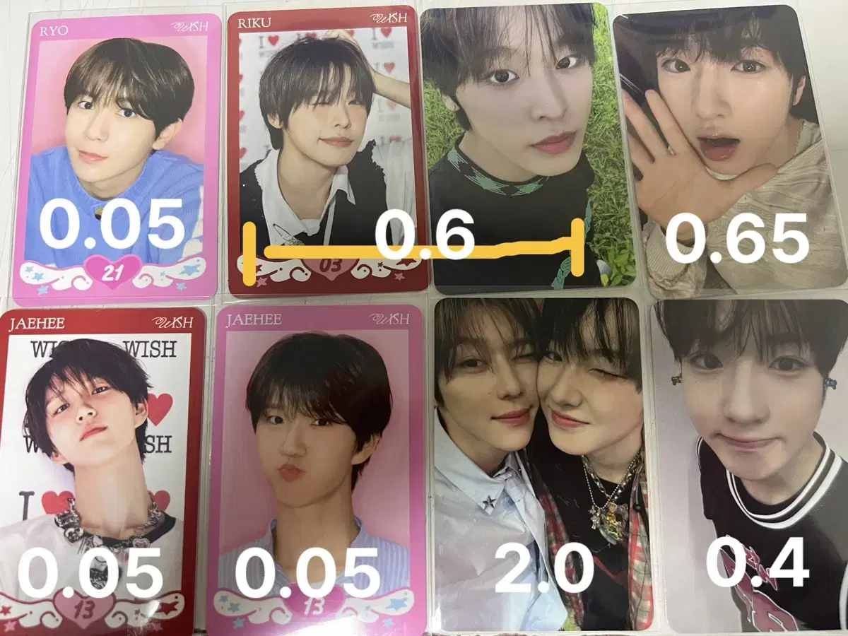 NCT wish tc QRAL photocard sells