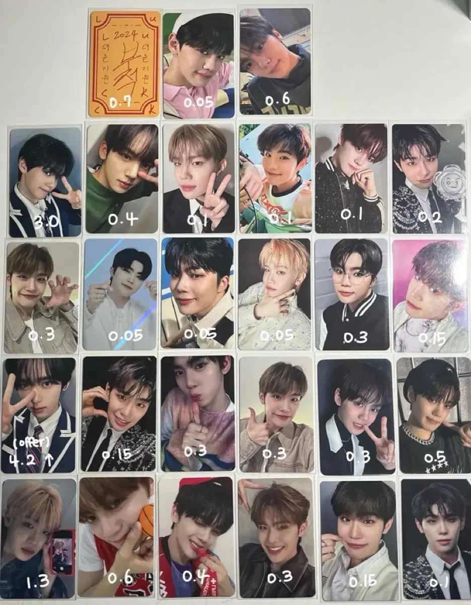 ZB1 zerobaseone photocard unreleased photocard WTS