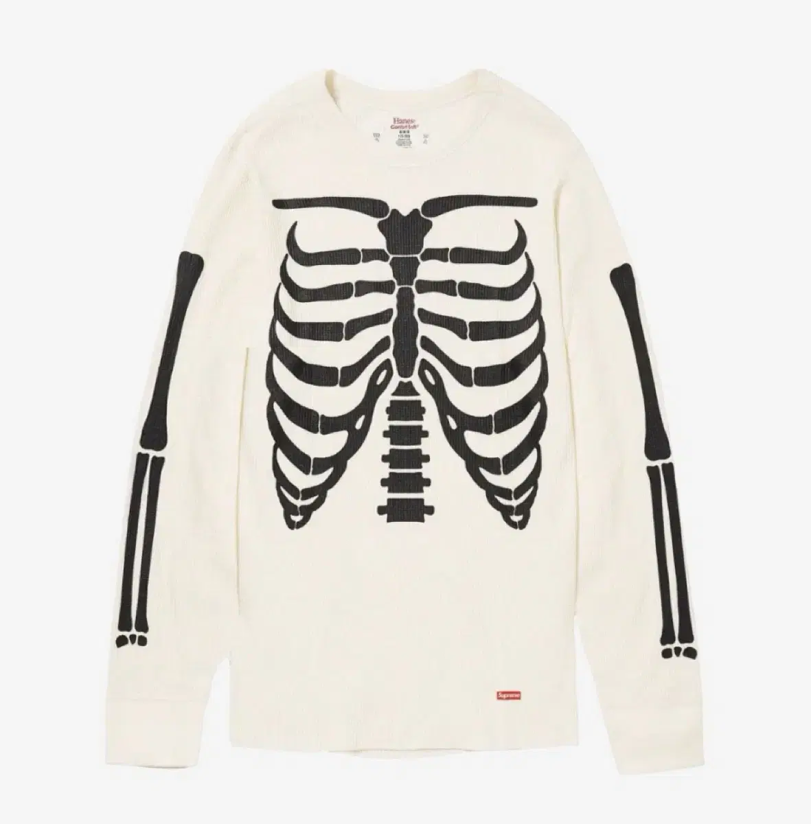 Supreme Haynes Bones Thermal Crew Natural Long Sleeve