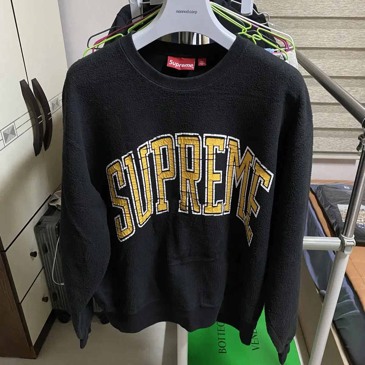 [M] Supreme Inside Out Crewneck Black 23FW