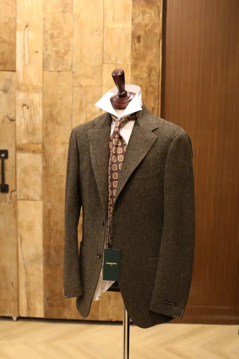 La Marche Moontweed Olive Herringbone Jacket 48 sells