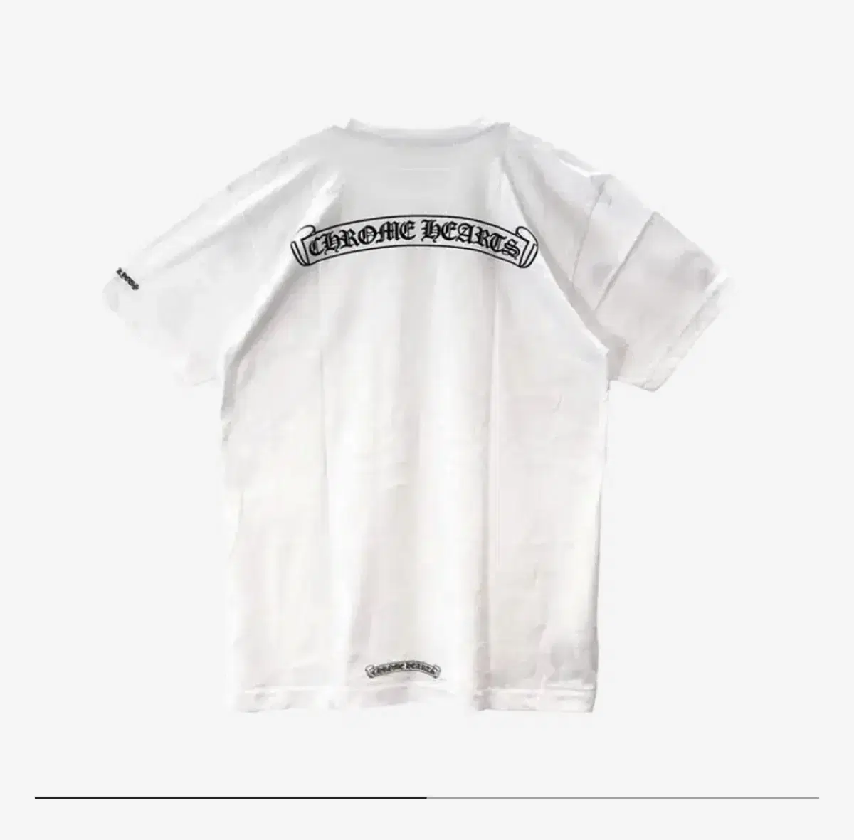 [XL]Chrome Hearts Scroll Logo White T-Shirt