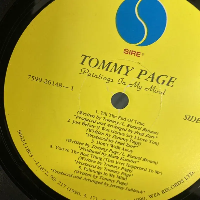 TOMMY PAGE  LP / AA1712