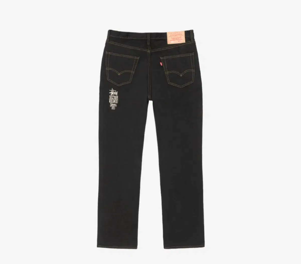 [28x30] Stussy Levi's Crispy Rinse 568 Denim jin Black