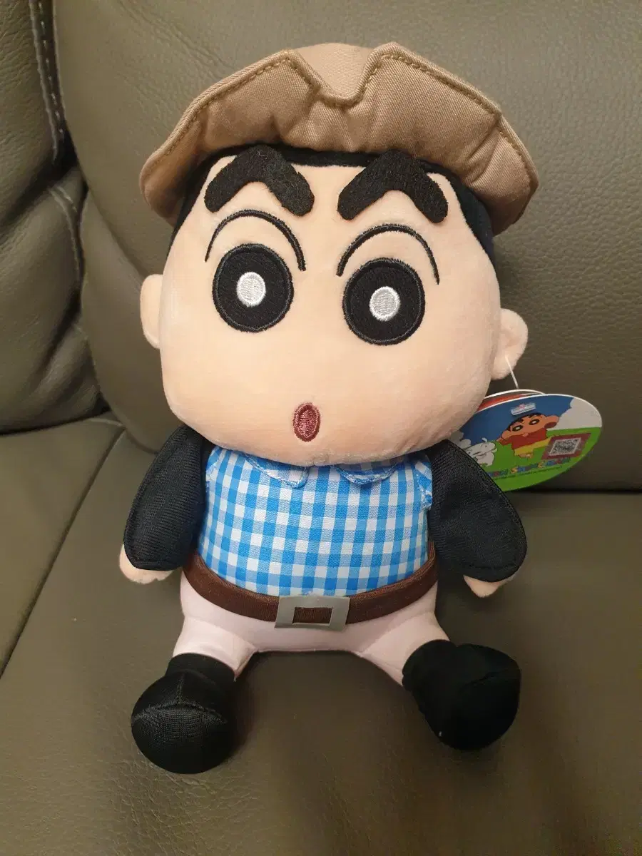 짱구 카우보이 봉제 인형 약 20cm (미사용)