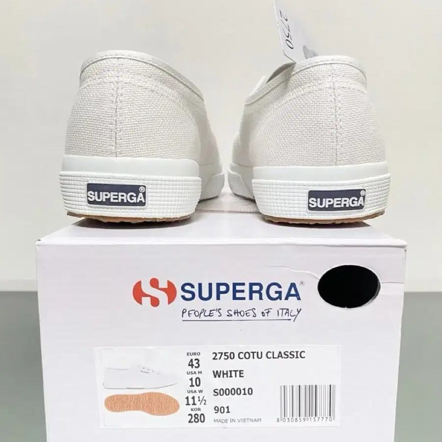 SUPERGA 수페르가 2750 COTU CLASSIC 화이트