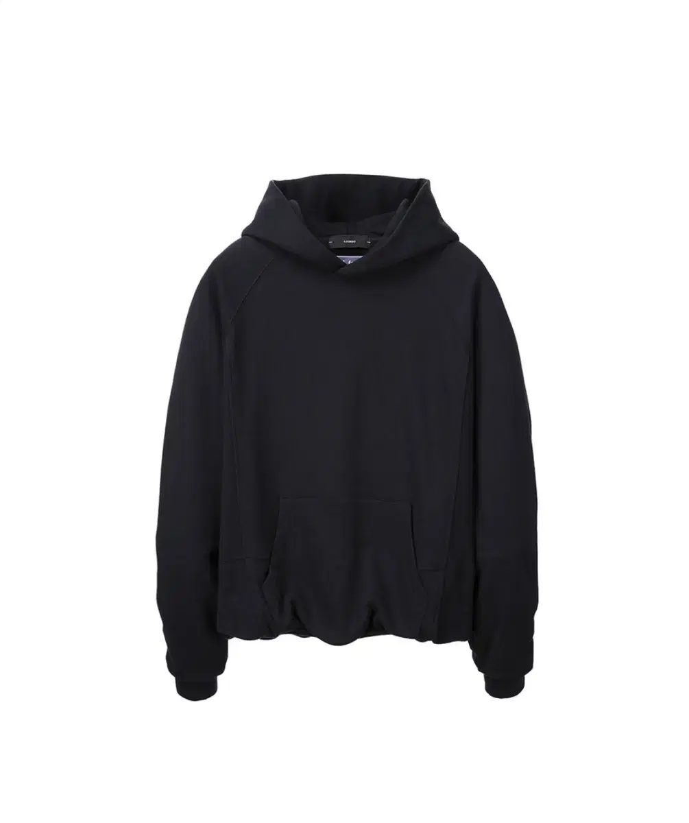 oam.factory X Ilkorso Contrast Shirred Hoodie Black m