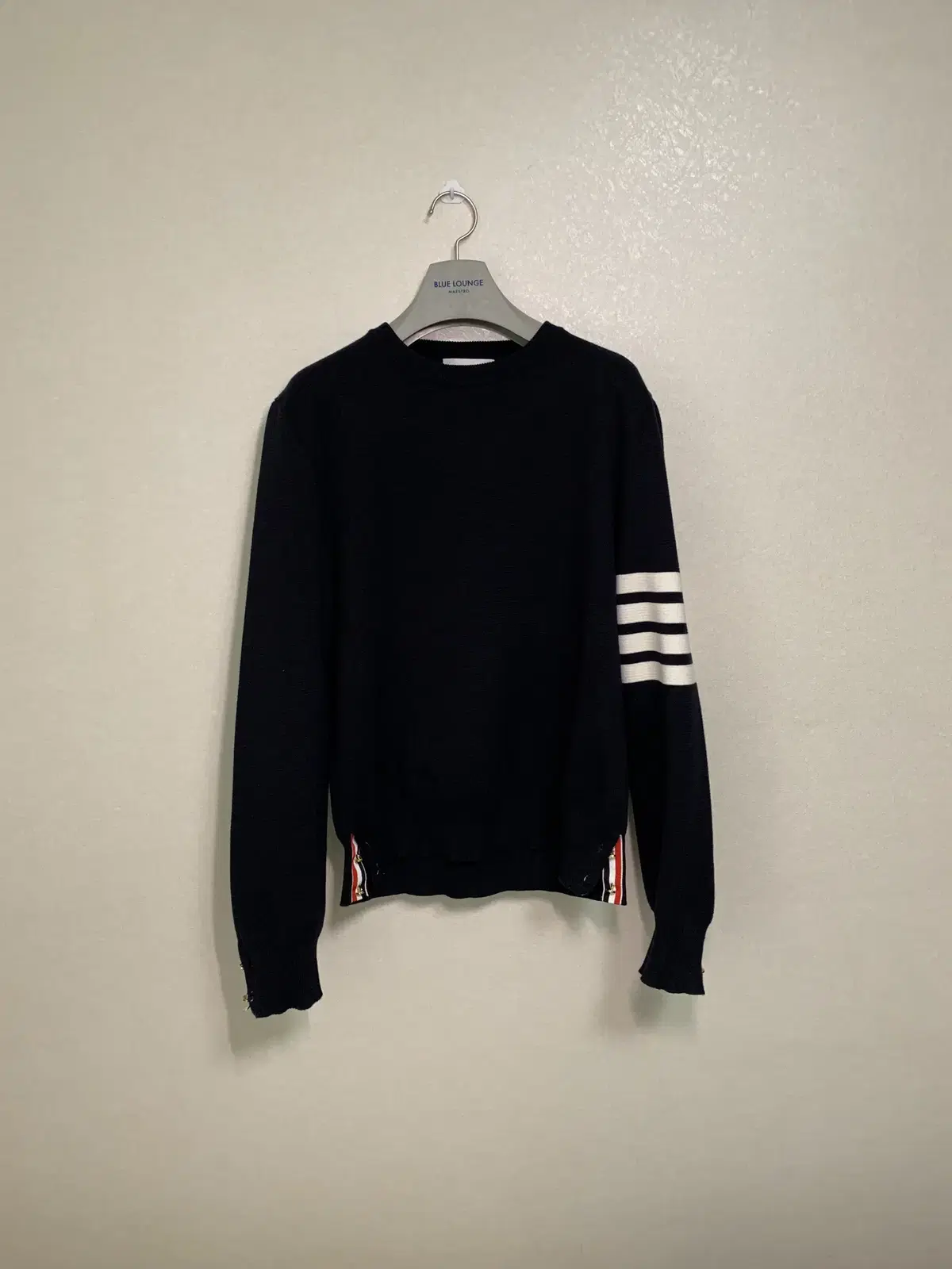 [3SIZE] New Thom Browne Milano Stitch Cardigan Gray