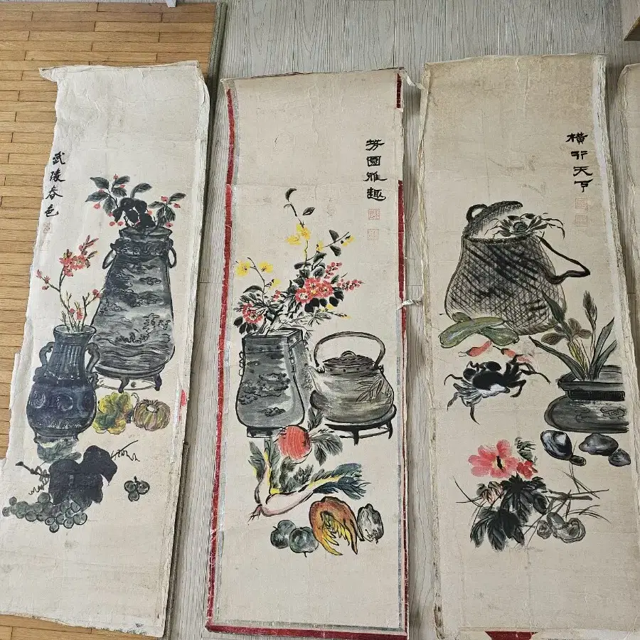 그림(우향임경수화원)6폭32~103cm