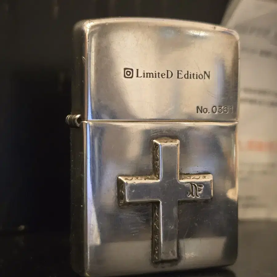 zippo 지포라이터 실버 cross