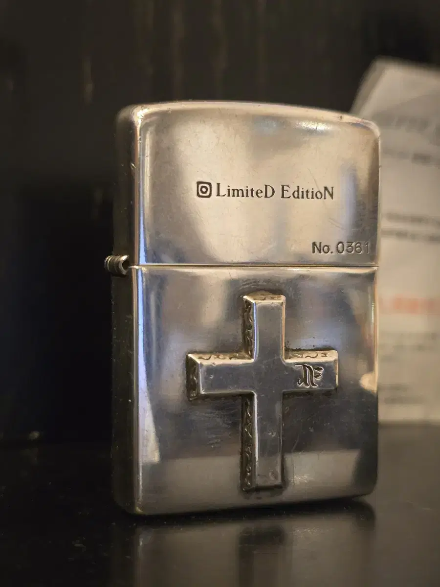 zippo 지포라이터 실버 cross