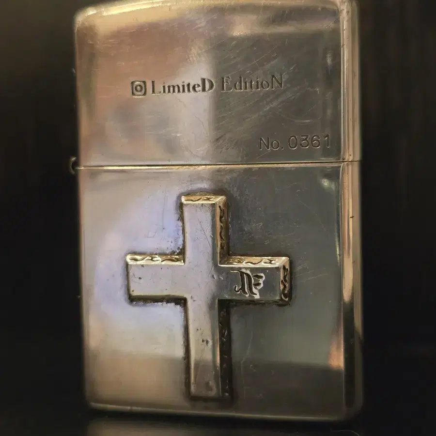 zippo 지포라이터 실버 cross