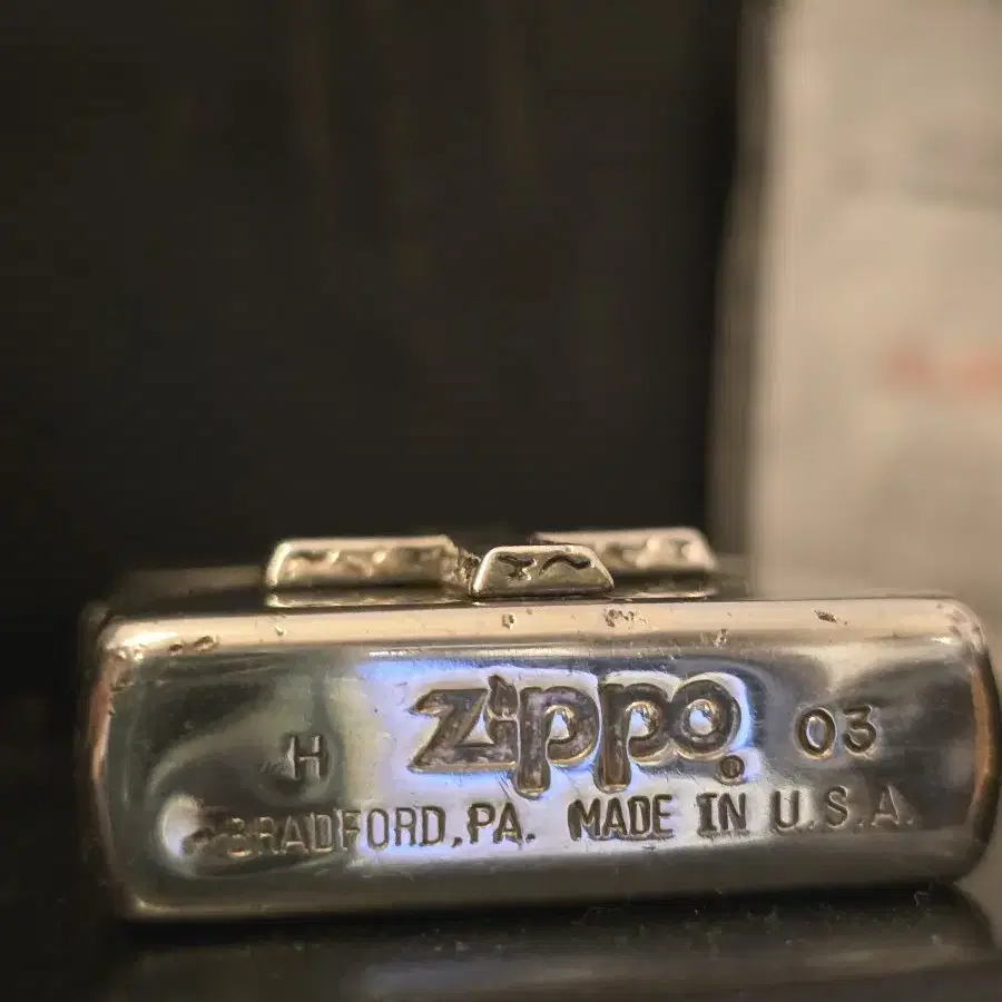 zippo 지포라이터 실버 cross