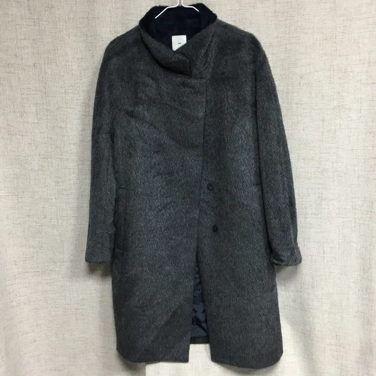 KUHO Relief High-Neck Premium Alpaca Coat 66