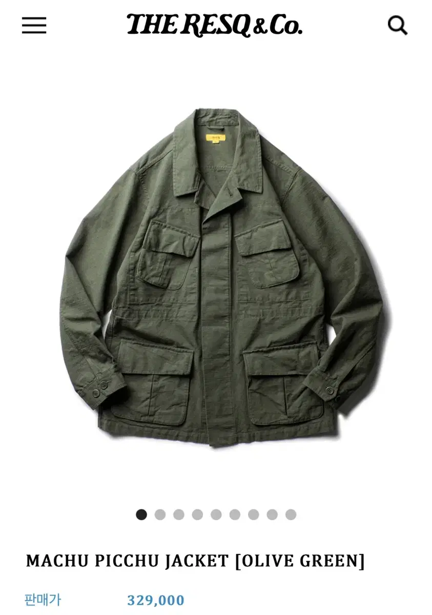 The Rescue Puttyg Jacket-Olive Green XL