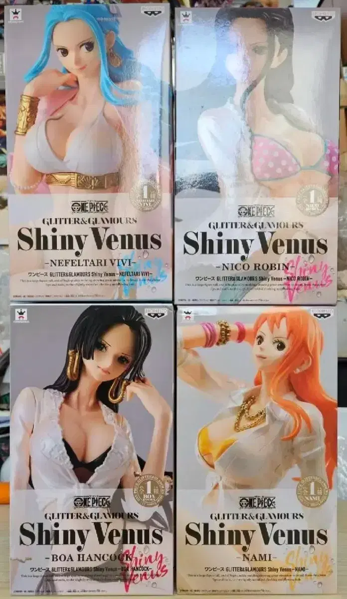 4종Bulk) Glitter Glamorous Shiny Venus Hancock Robin Nami bibi Figures