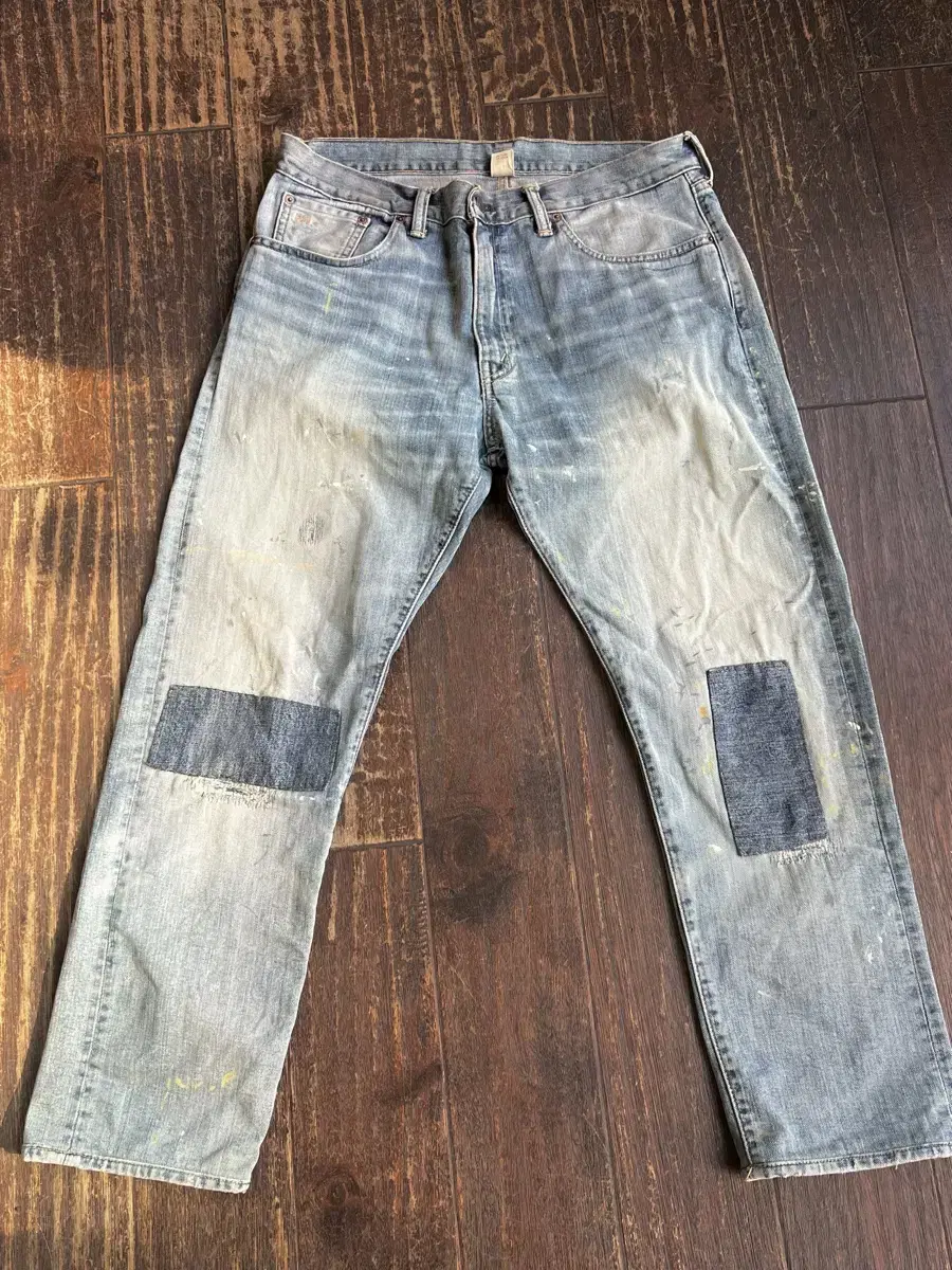 [33x22] RRL Double L Patch Denim