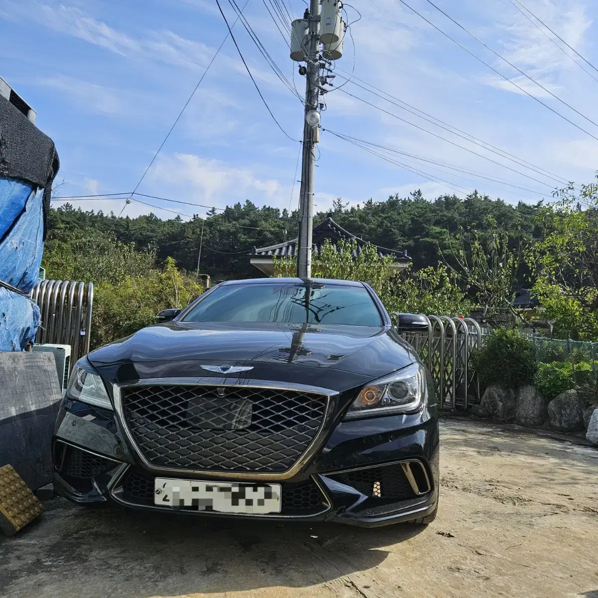 제네시스g80스포츠 개조차량-바이크대차가능