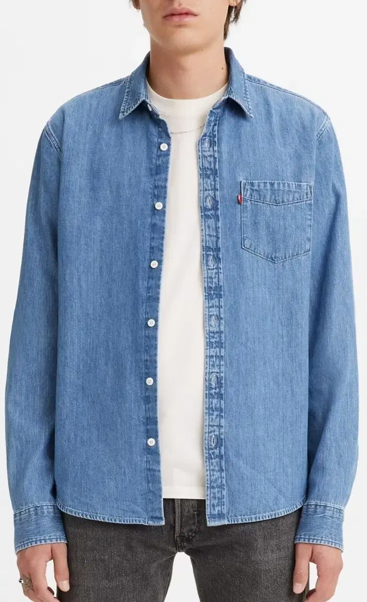 Genuine Levi's Denim Shirt Young Men's