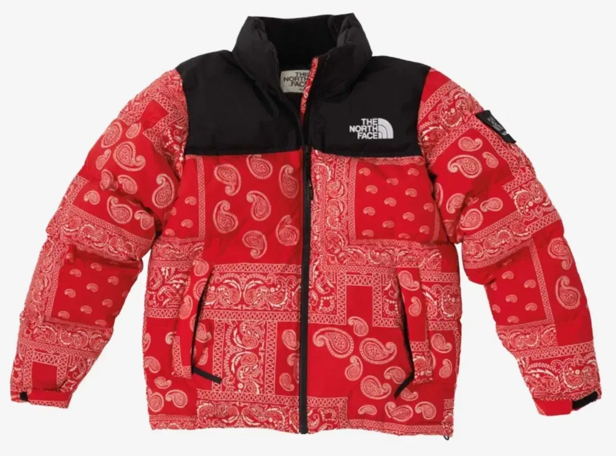 The North Face x Casestudy Knopsie Down Jacket Red Paisley Vahn