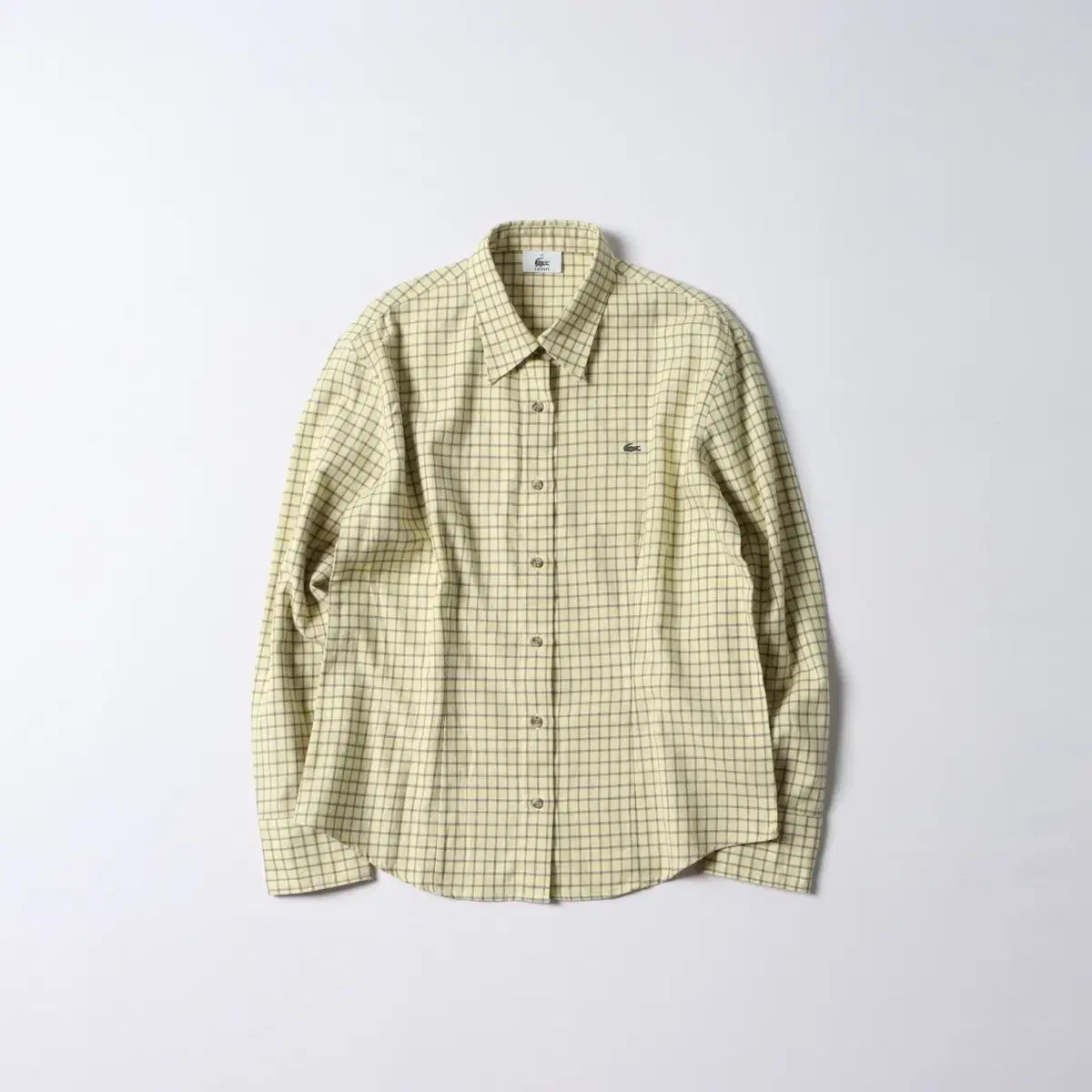 Lacoste Yellow flannel shirt