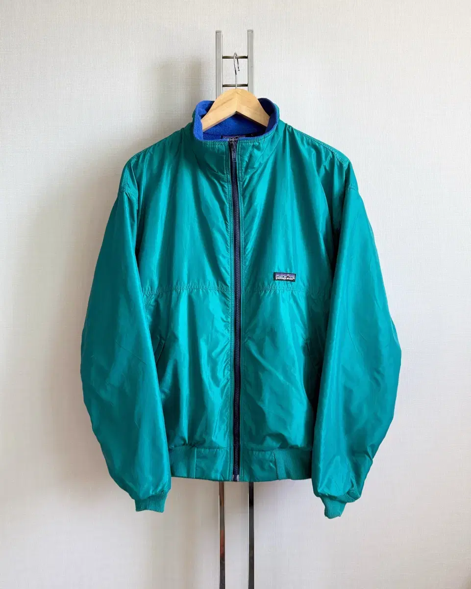 90s USA Patagonia Teal Blue Shell Bomber Jacket (105)