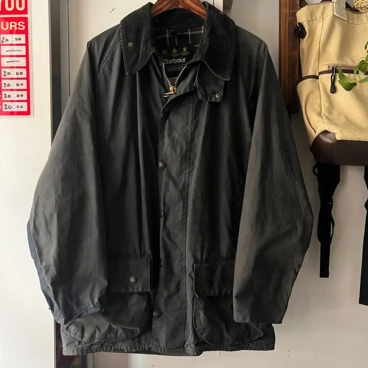 [L]Barbour 바버 뷰포트 왁스드 헌팅 자켓