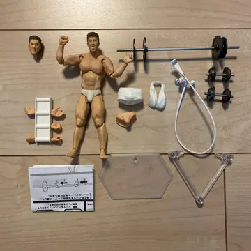 근육 피규어 바벨 아이템 포함