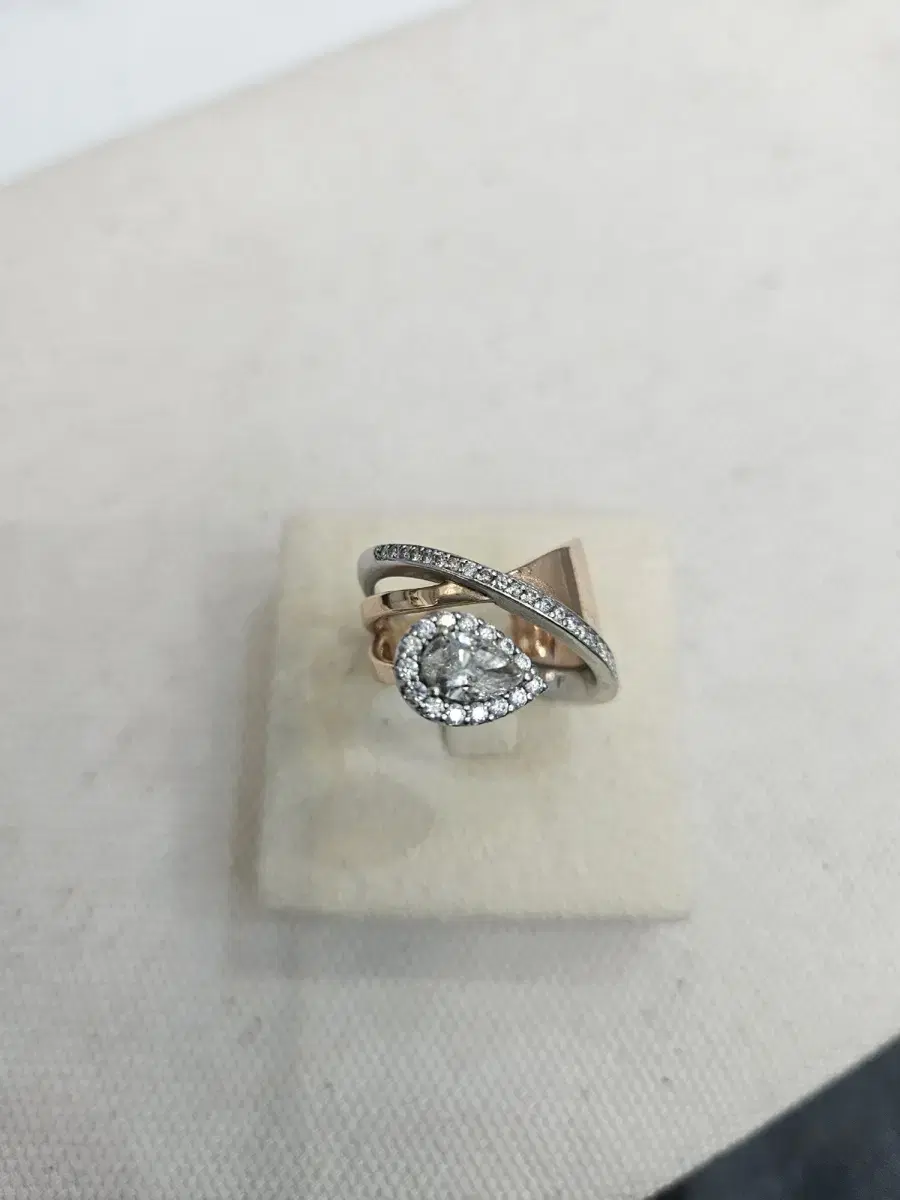 14k 랩물방울다이아 1ct